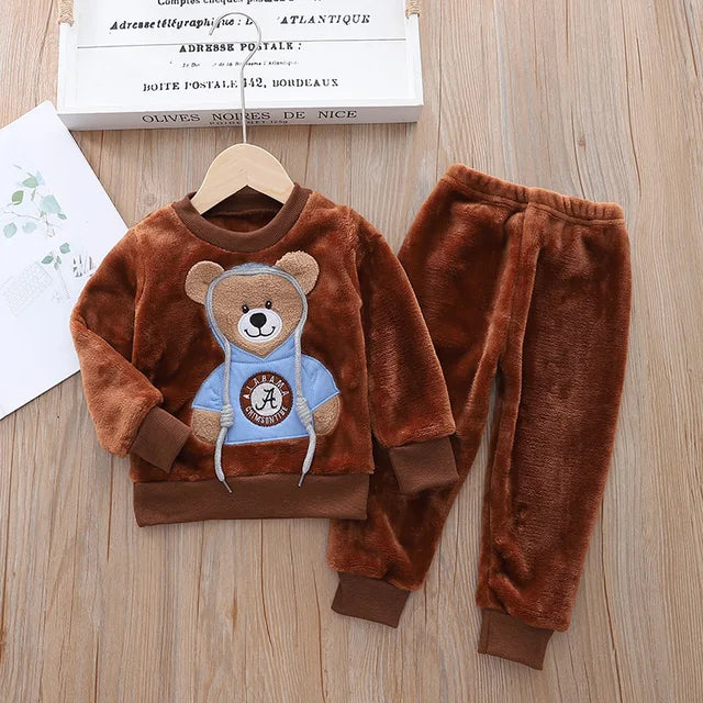 Conjunto de frio infantil Urso Azulão - Rosa