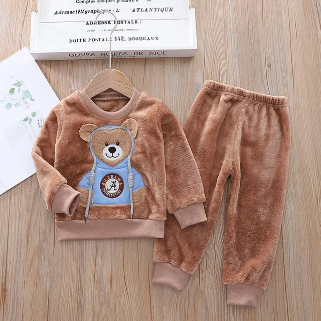 Conjunto de frio infantil Urso Azulão - Rosa