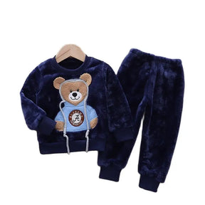 Conjunto de frio infantil Urso Azulão - Rosa