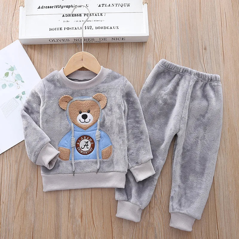 Conjunto de frio infantil Urso Azulão - Rosa