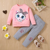 Conjunto de Frio Infantil Gatinho Rosinha