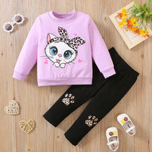 Conjunto de Frio Infantil Gatinho Rosinha