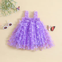 Vestido Infantil Borboletinhas Tule