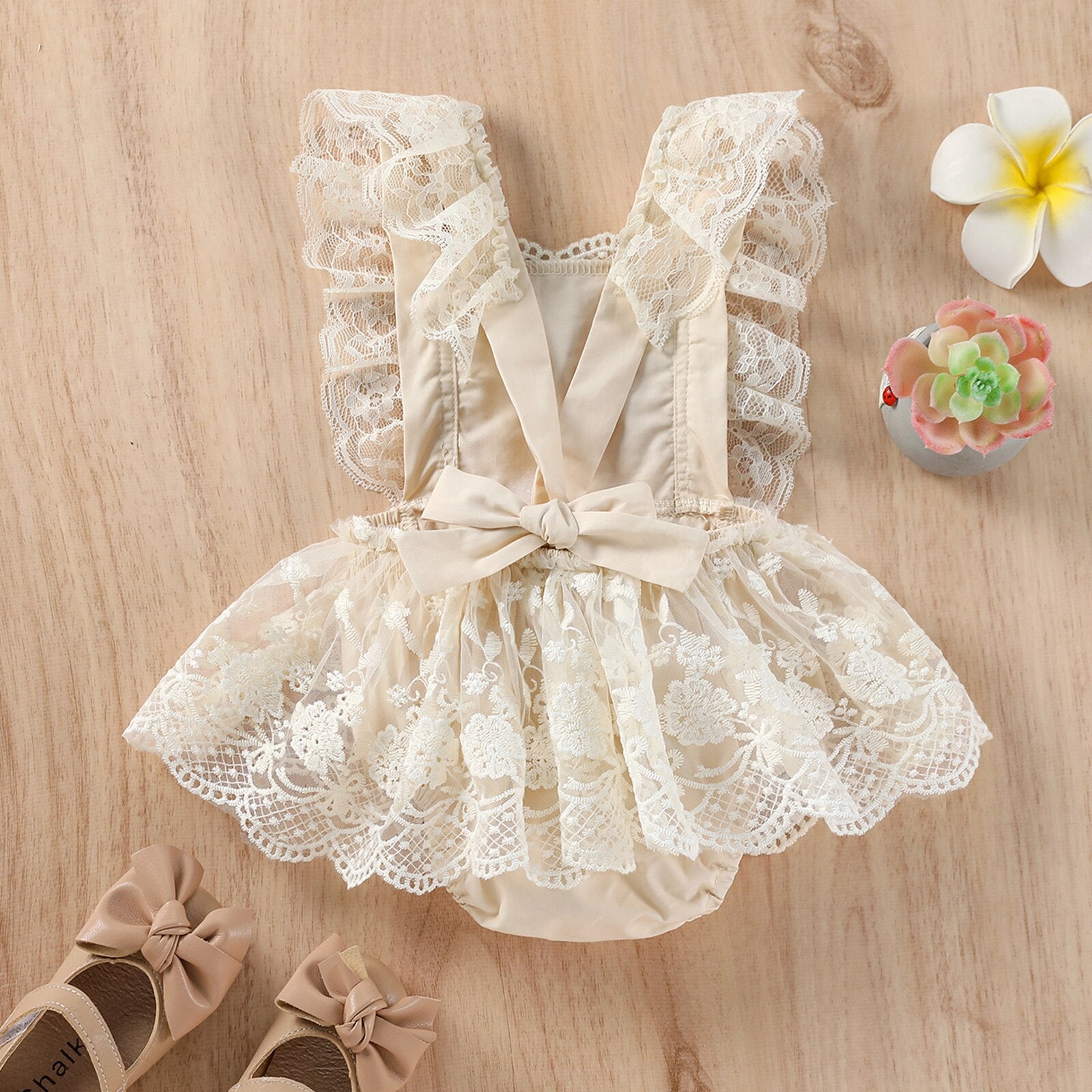 Vestido Infantil Renda e Tule