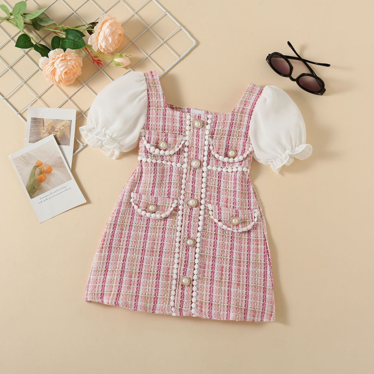 Vestido Infantil Boutique Pérolas