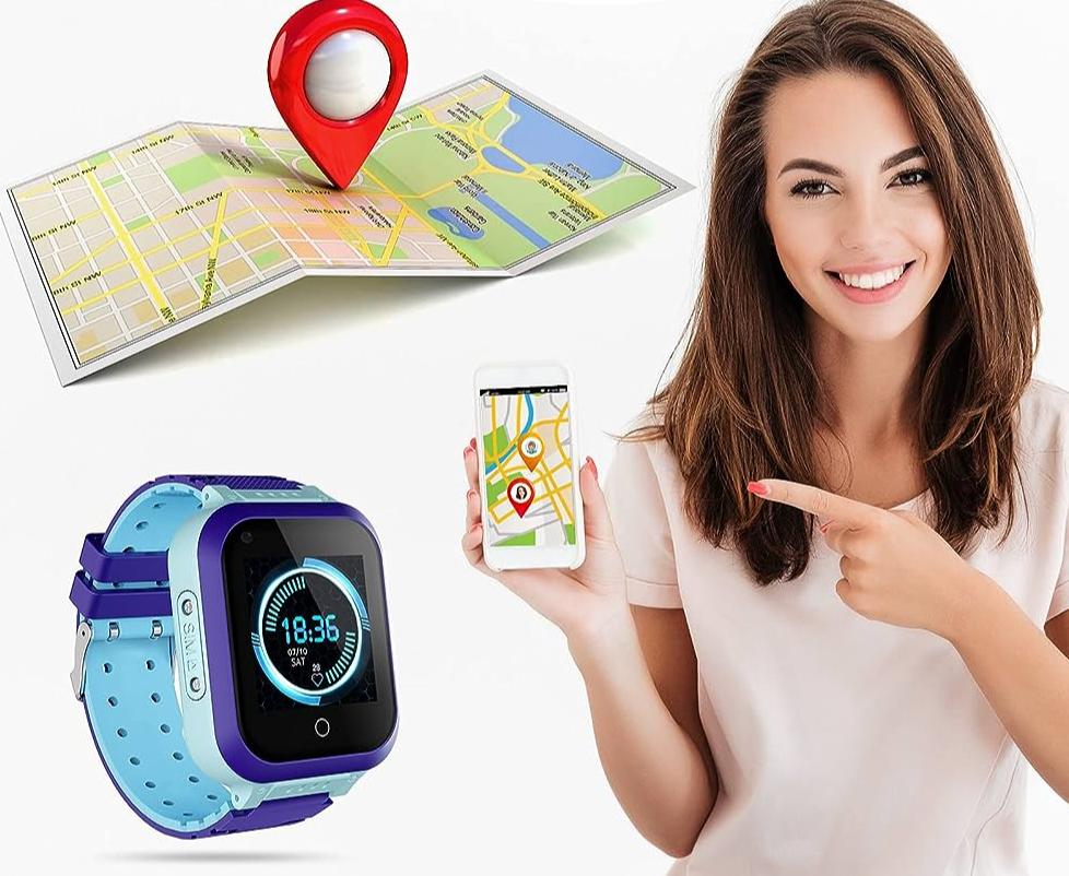 Relógio SmartWatch Infantil Rastreador - GPS, Câmera, Aúdio e Botão SmartSOS