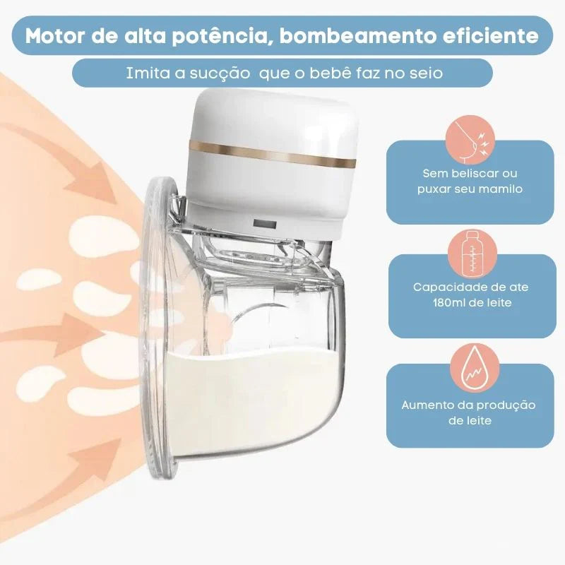 Bombinha de Tirar Leite Elétrica Portátil - MamyComfort