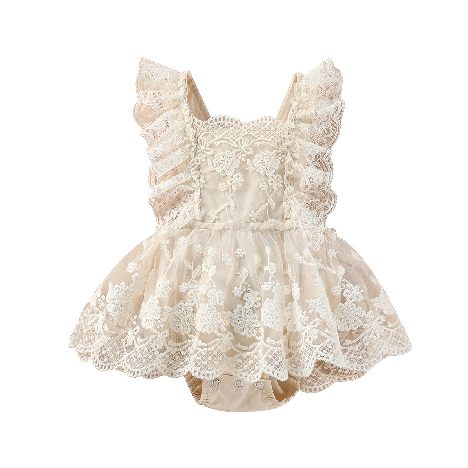 Vestido Infantil Renda e Tule