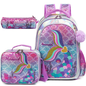 Kit Mochila Escolar Princesa Brilhante