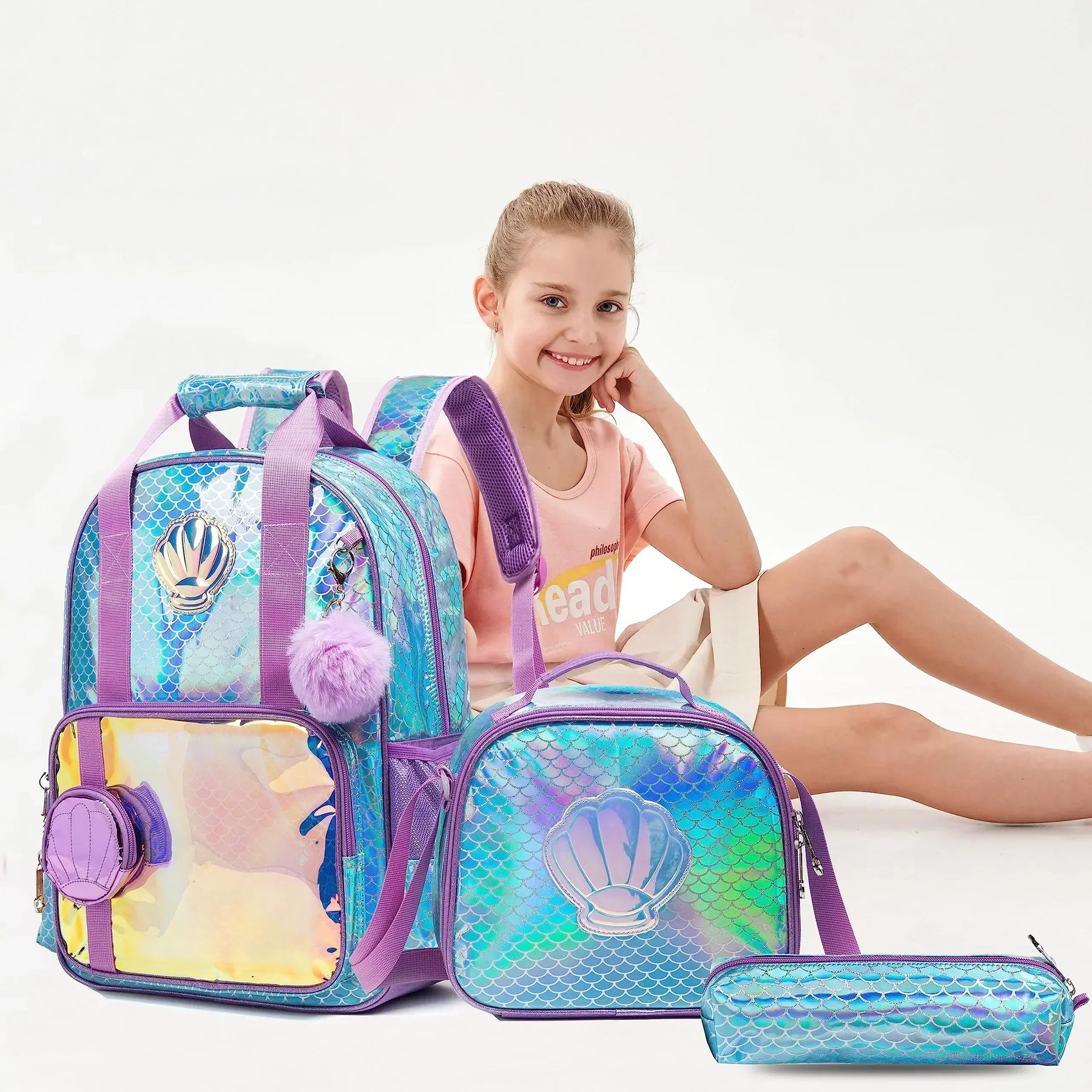 Kit Mochila Escolar Princesa Brilhante