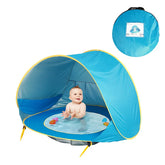 Barraca de Praia com Piscina Portátil para Bebê BabyBeach | Proteção UV 50 + UPF