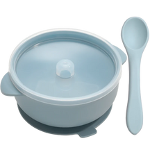 Bowl de Silicone Redondo com Tampa e Colher MimoBaby | Introdução Alimentar | Livre de BPA