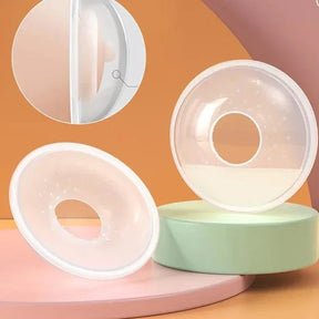 Conchas Protetoras e Coletoras de Leite Materno de Silicone Transparente BreastCare | Livre de BPA