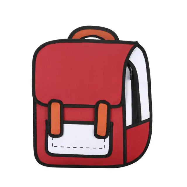 Mochila Escolar Infantil Desenho 2D