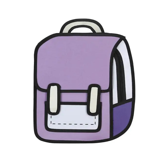 Mochila Escolar Infantil Desenho 2D