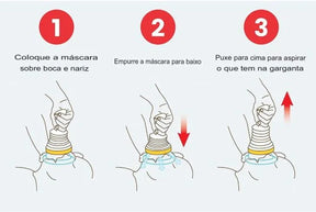 Desengasgador Para Primeiros Socorros Portátil MaxProtect | Selo da Anvisa