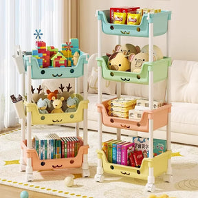 Estante Organizadora de Brinquedo Infantil Multiuso PratiKids - 1 a 4 Camadas