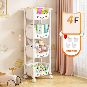 Estante Organizadora de Brinquedo Infantil Multiuso PratiKids - 1 a 4 Camadas