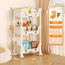 Estante Organizadora de Brinquedo Infantil Multiuso PratiKids - 1 a 4 Camadas