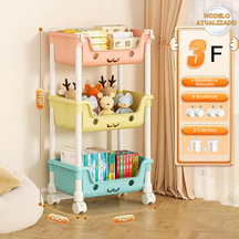 Estante Organizadora de Brinquedo Infantil Multiuso PratiKids - 1 a 4 Camadas