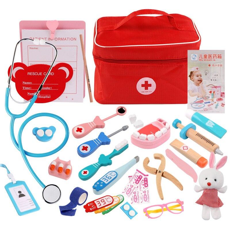 Kit Médico ou Dentista Infantil de Madeira