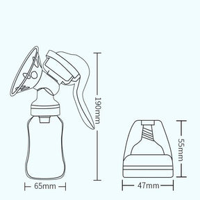 Bomba de Tirar Leite Manual Amababy | Livre de BPA | Facilitando a Amamentação