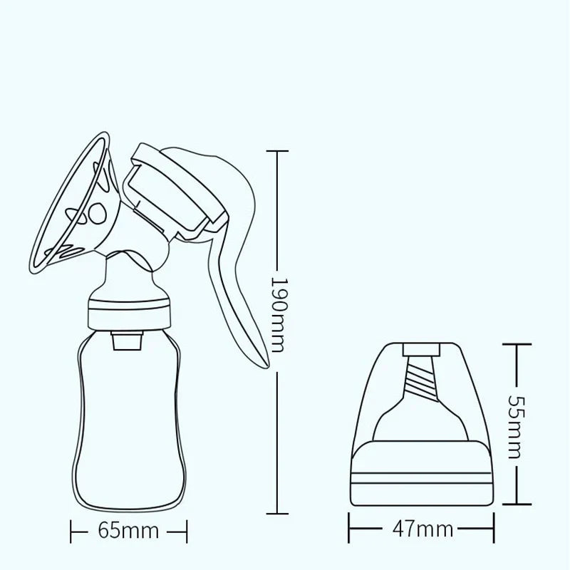 Bomba de Tirar Leite Manual Amababy | Livre de BPA | Facilitando a Amamentação