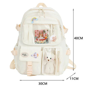 Mochila Escolar Infantil com Ursinho