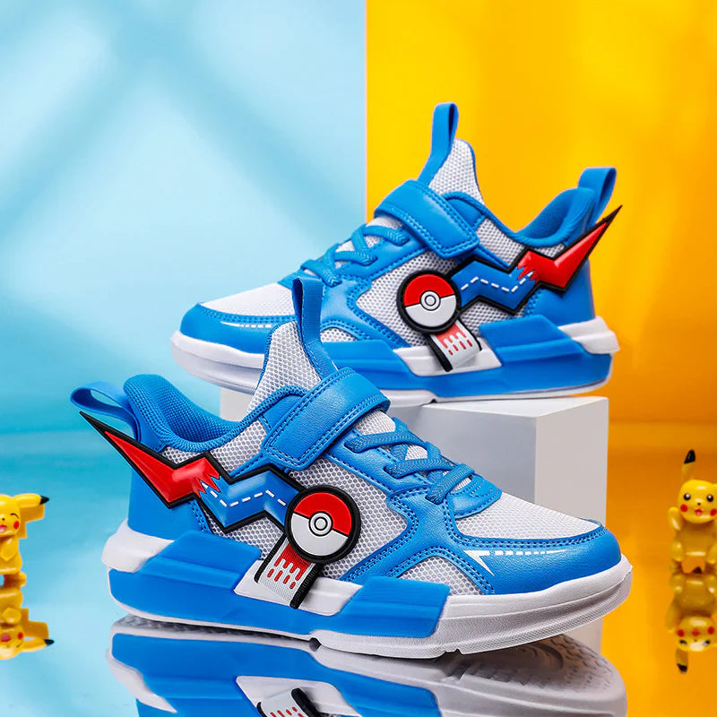 Kit 2 Tênis Infantil Masculino Pokémon Go PisaHappy + 5 Pares de Meias