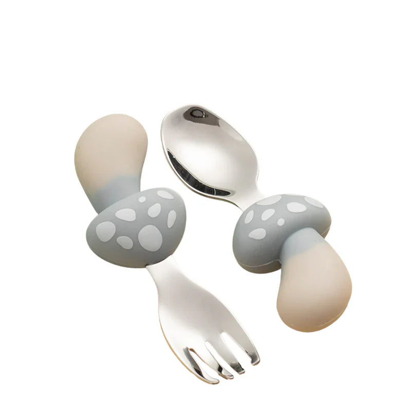 Kit Introdução Alimentar de Silicone Cogumelo DearBaby | 5 Peças