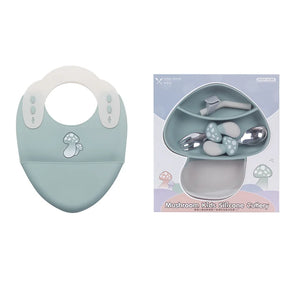 Kit Introdução Alimentar de Silicone Cogumelo DearBaby | 5 Peças