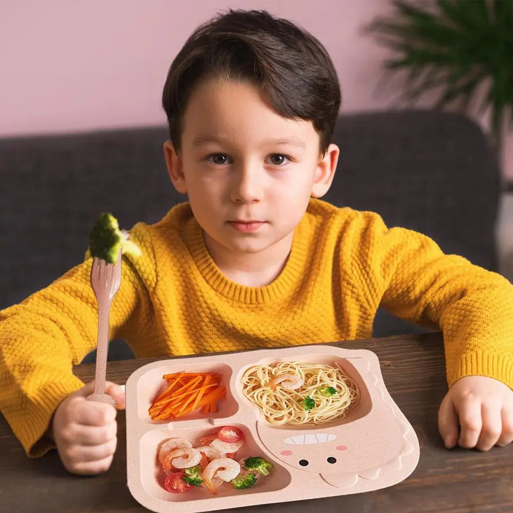 Kit Pratinho de Plástico Dinossauro Para Introdução Alimentar Forbaby | Livre de BPA