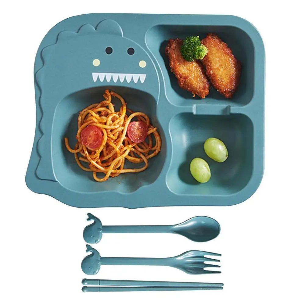 Kit Pratinho de Plástico Dinossauro Para Introdução Alimentar Forbaby | Livre de BPA