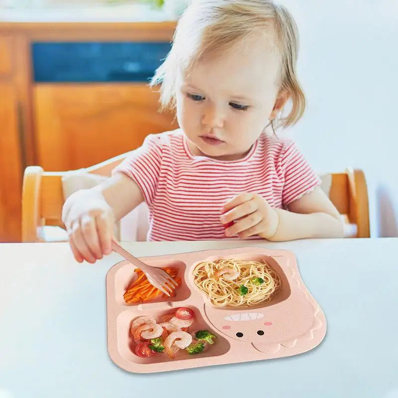 Kit Pratinho de Plástico Dinossauro Para Introdução Alimentar Forbaby | Livre de BPA