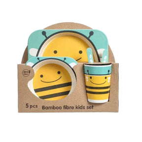 Kit Refeição para Bebê em Fibra de Bambu 5 Peças BabyBlend | Livre de BPA