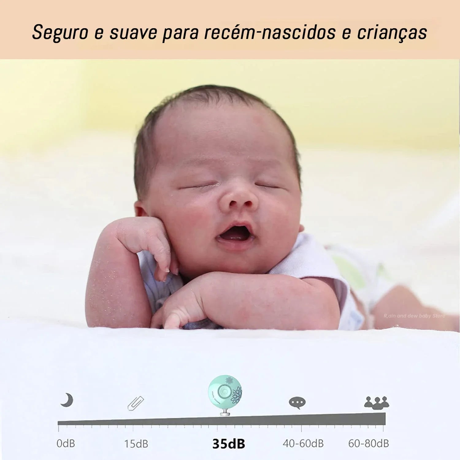 Lixador de Unhas Elétrico para Bebês e Crianças CareBaby + Brinde Especial Para os Pais