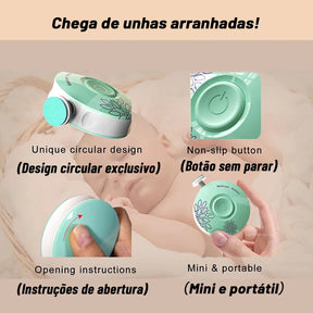 Lixador de Unhas Elétrico para Bebês e Crianças CareBaby + Brinde Especial Para os Pais