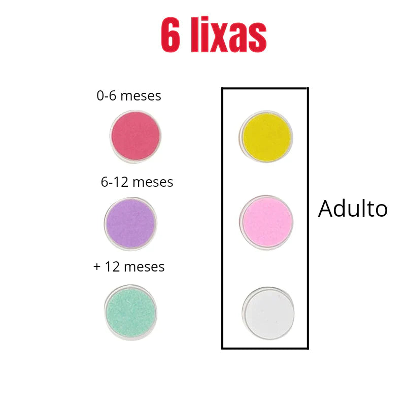 Lixador de Unhas Elétrico para Bebês e Crianças CareBaby + Brinde Especial Para os Pais