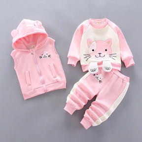 Conjunto de Frio Infantil Italia - Cinza com Urso Grande