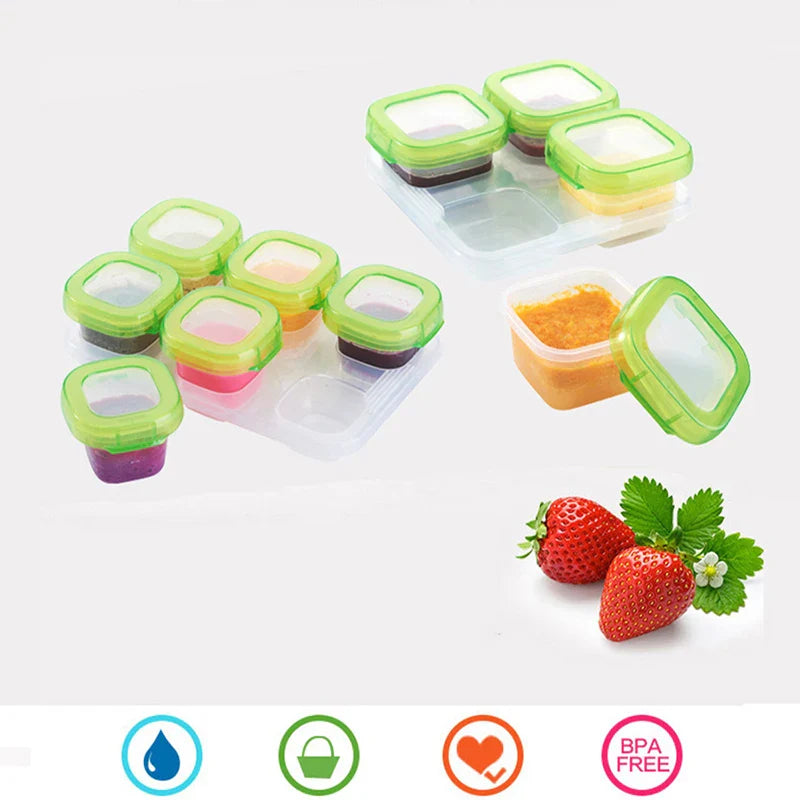 Potes Erméticos para Guardar Alimentos e Frutas | 60 e 120ML | Livre de BPA