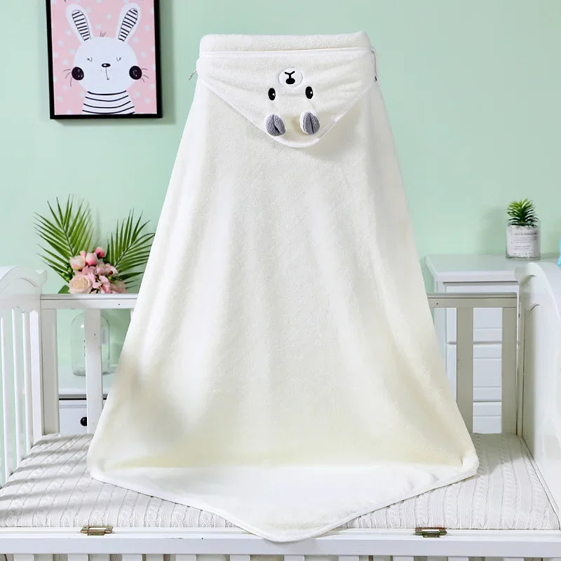 Roupão de Banho Infantil Com Capuz de Animais BabyComfy | Para Bebê e Recém-Nascido