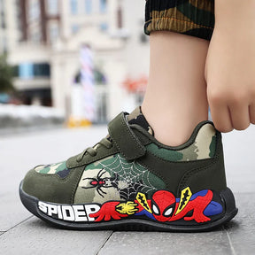 Tênis Infantil Masculino Camuflado Homem-Aranha FanatiKids