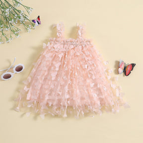 Vestido Infantil Borboletinhas Tule