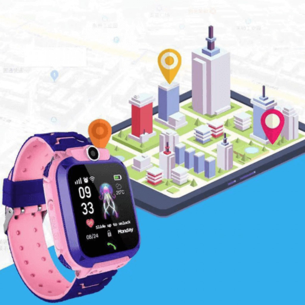 Relógio SmartWatch Infantil Rastreador - GPS, Câmera, Aúdio e Botão SmartSOS