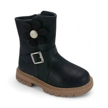 Bota Infantil de Couro Flower Baby