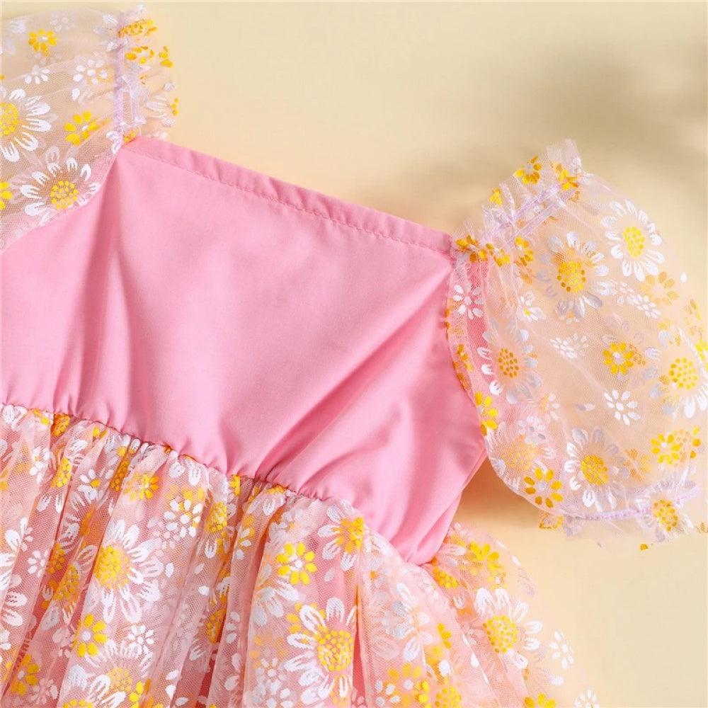 Vestidinho  Nina Florzinhas Rosa