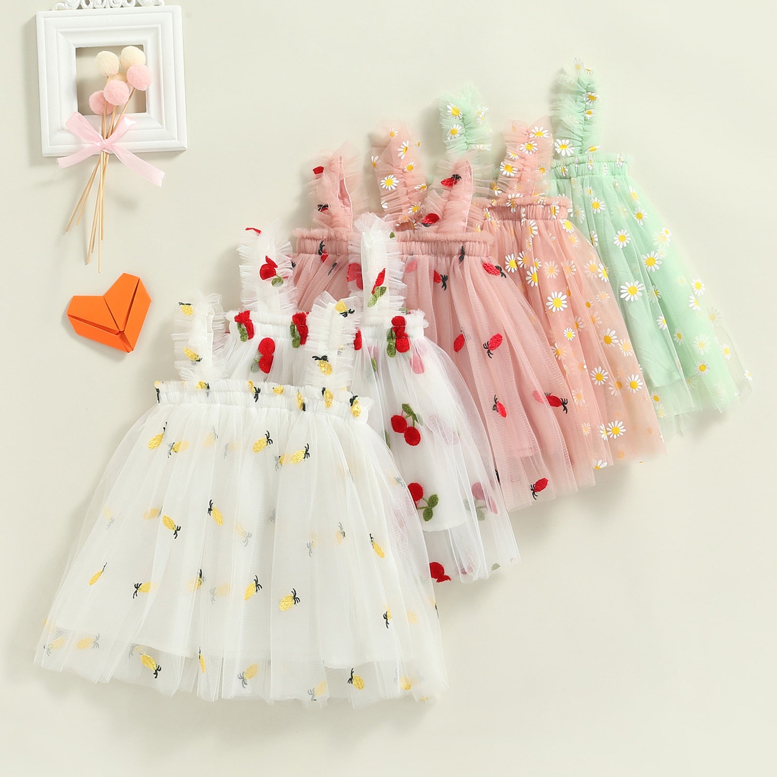 Vestido Infantil Tule Estampas