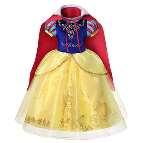 Fantasia Branca de Neve Infantil com Tiara e com Peruca