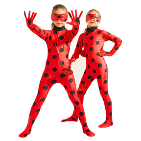 Fantasia Ladybug Com Peruca e Acessório de Brinde